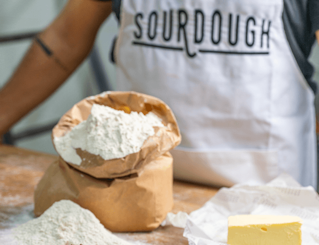 High-quality flour and ingredients